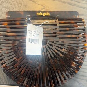 Cult Gaia Brown Acrylic Ark Bag